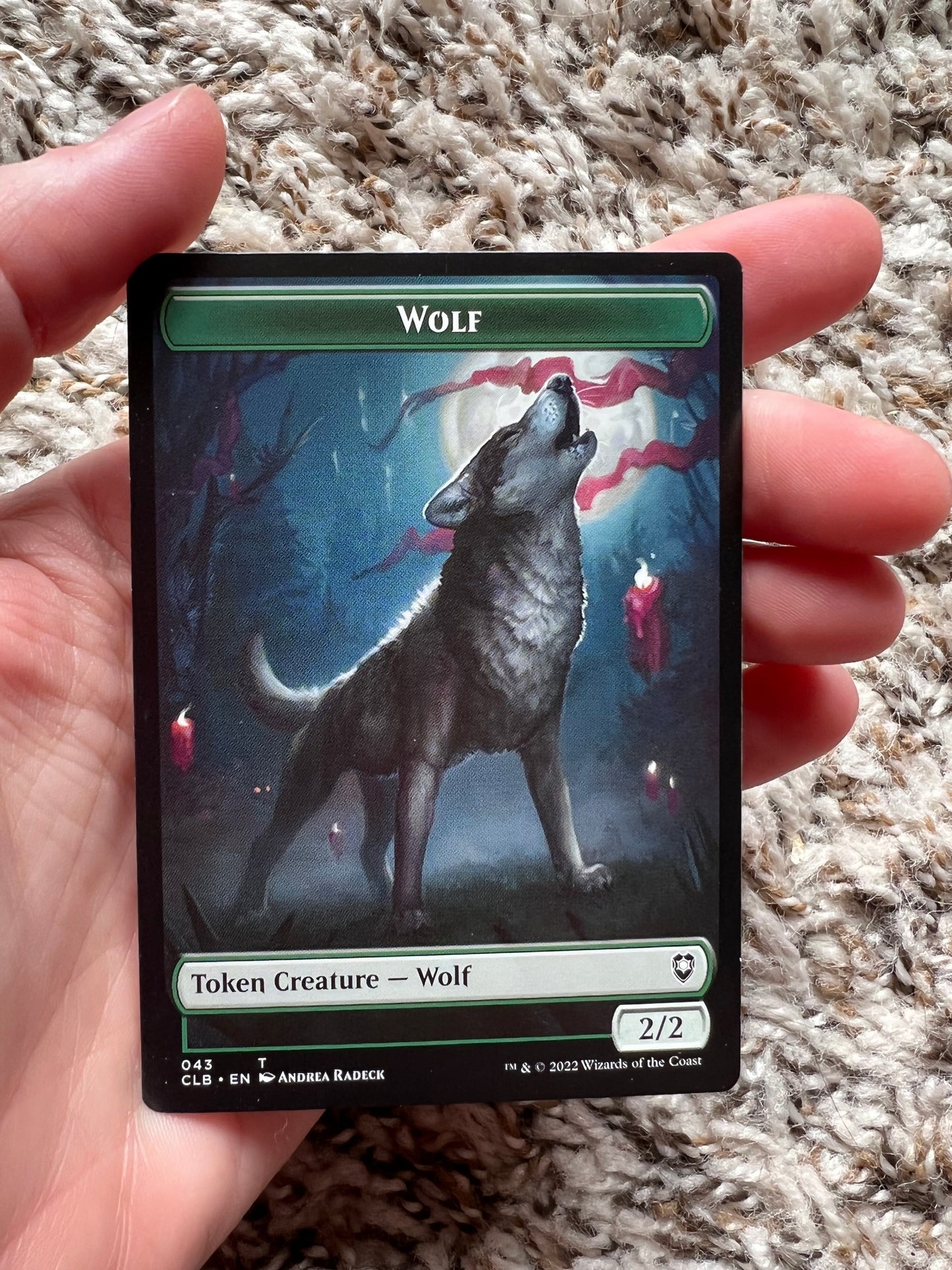 MTG Wolf Token (in various forms)