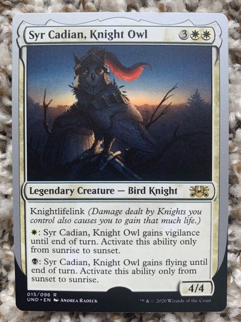 Syr Cadian, Knight Owl Nonfoil Proofs