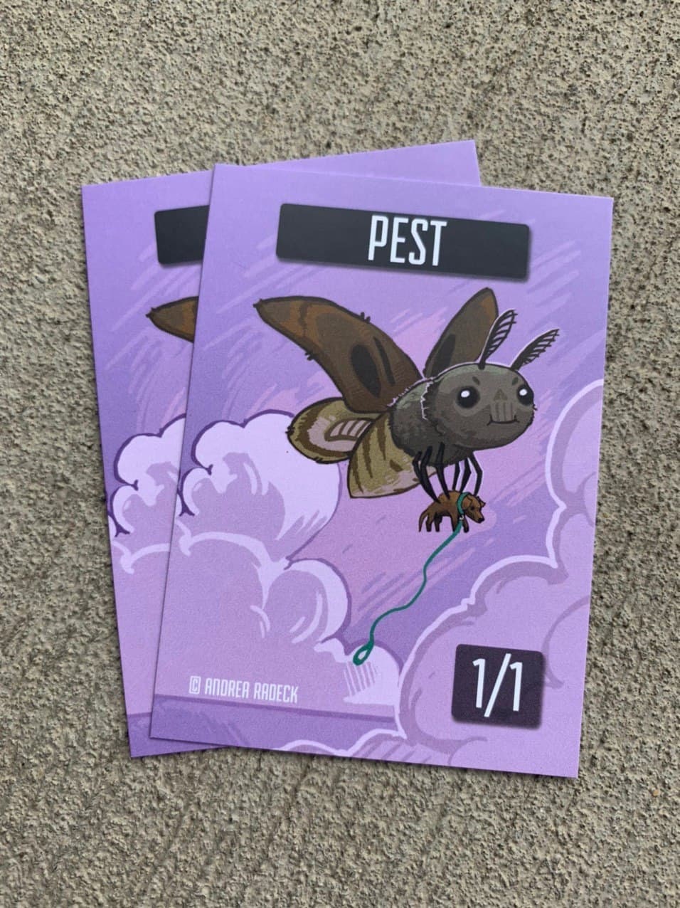 4x - 1/1 Pest MTG Token