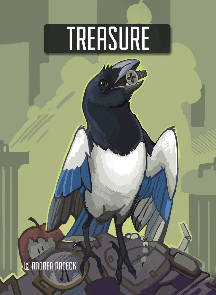 4x - Treasure MTG Token