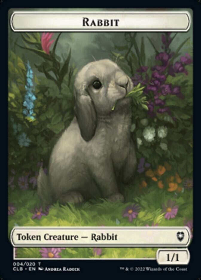 Rabbit Token MTG Artist Proof!