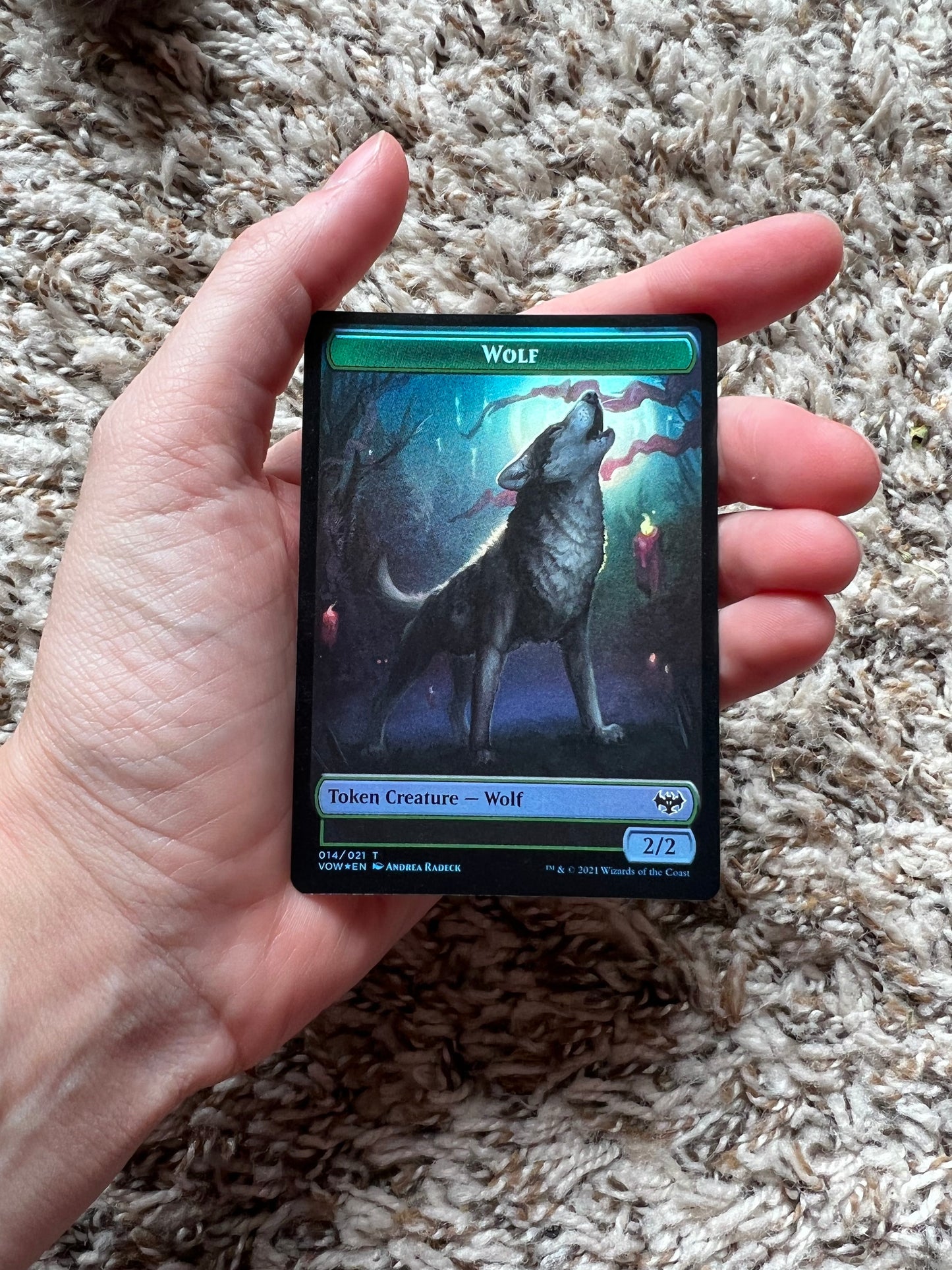 MTG Wolf Token  (in various forms)