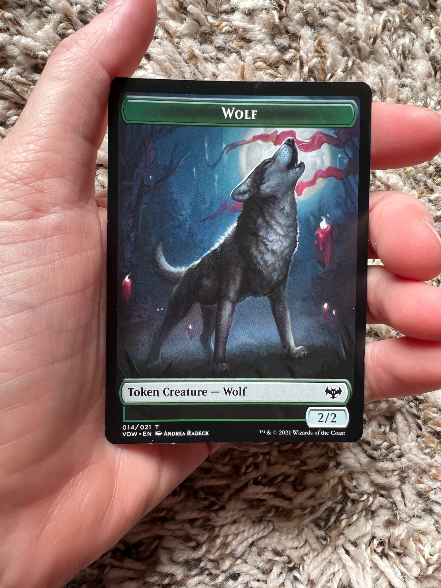 MTG Wolf Token  (in various forms)
