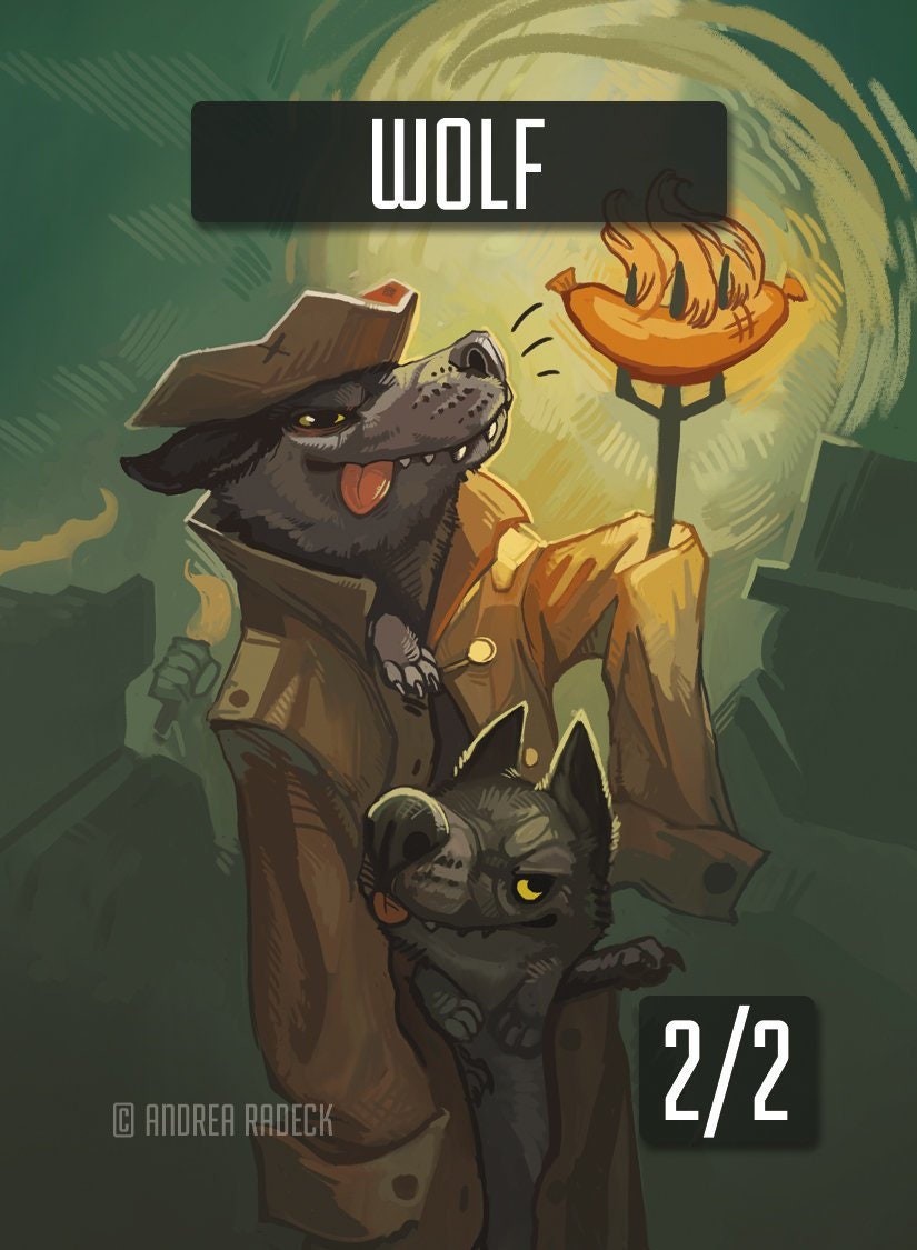4x - 2/2 Wolf Token