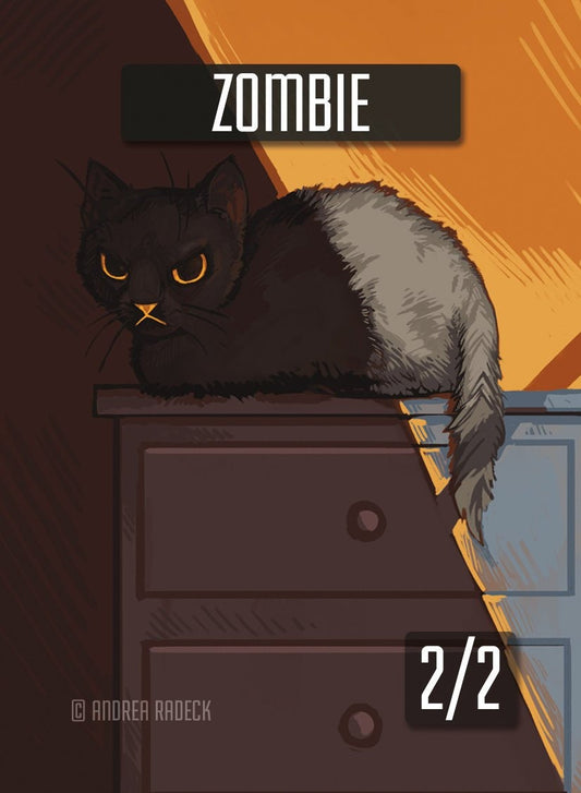 4x - 2/2 Zombie Token