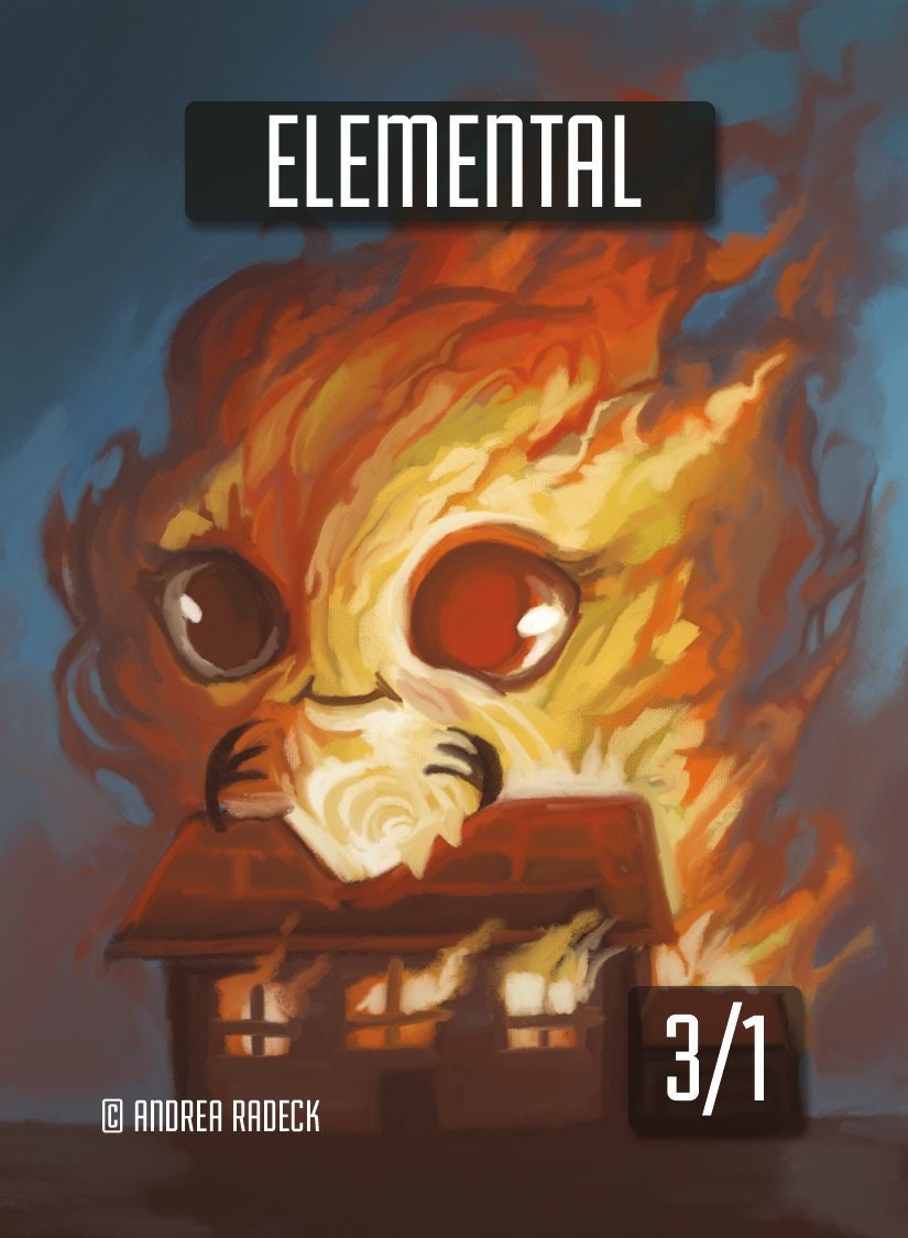4x - 3/1 Elemental Token