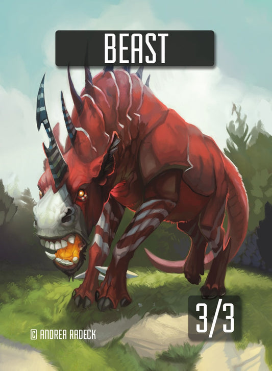 4x - 3/3 Beast Token