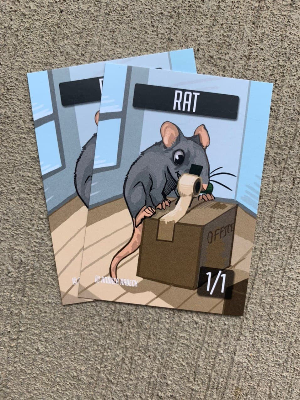 4x - 1/1 Pack Rat MTG Token