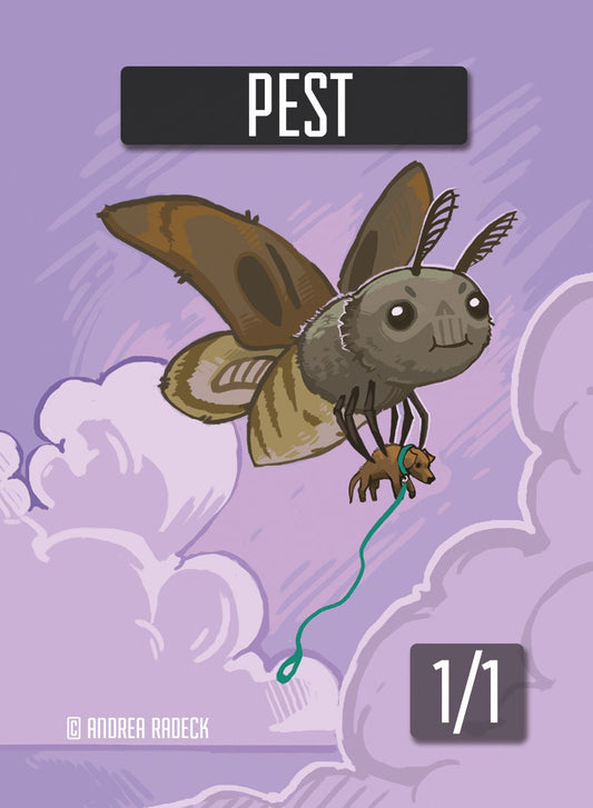 4x - 1/1 Pest MTG Token
