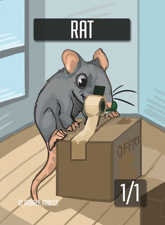 4x - 1/1 Pack Rat MTG Token