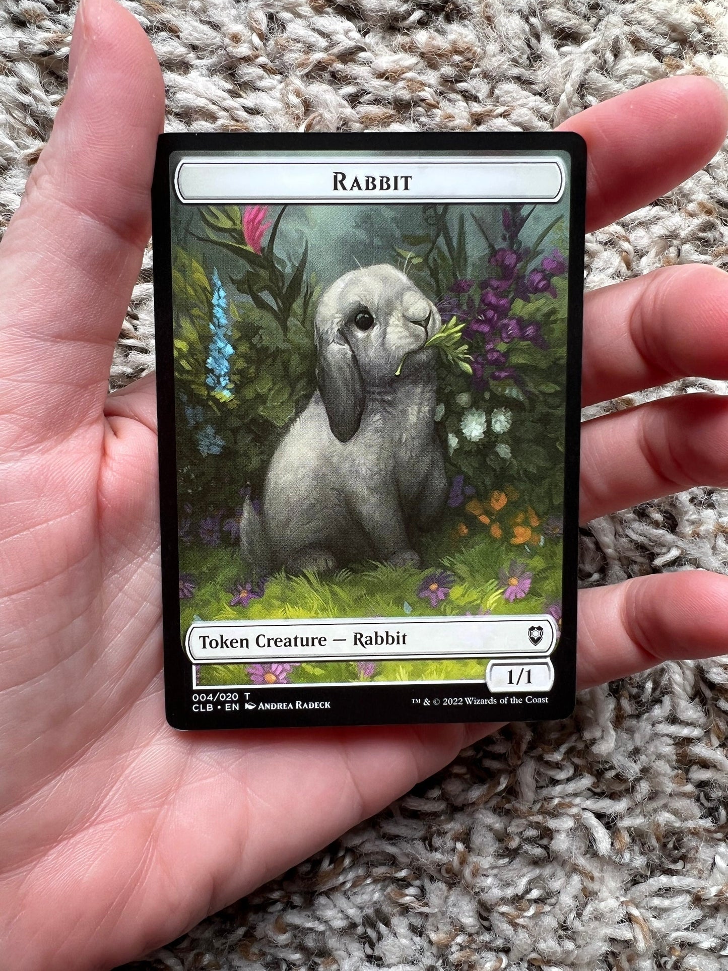Rabbit Token MTG Artist Proof!